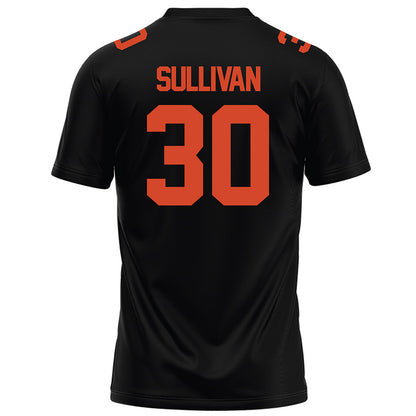 Campbell - NCAA Football : Riley Sullivan - Black Football Jersey