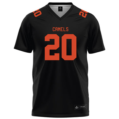 Campbell - NCAA Football : AJ Benton - Black Football Jersey-0