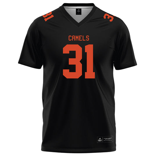 Campbell - NCAA Football : Cole Parvin - Black Football Jersey