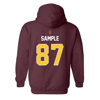 Arizona State - NCAA Football : Zechariah Sample - Replica Shersey Hooded Sweatshirt