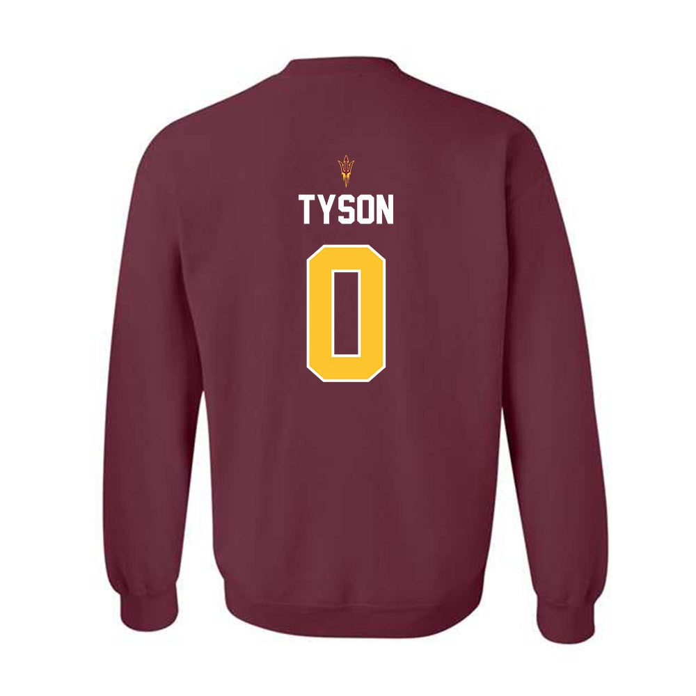 Arizona State - NCAA Football : Jordyn Tyson - Replica Shersey Crewneck Sweatshirt-1