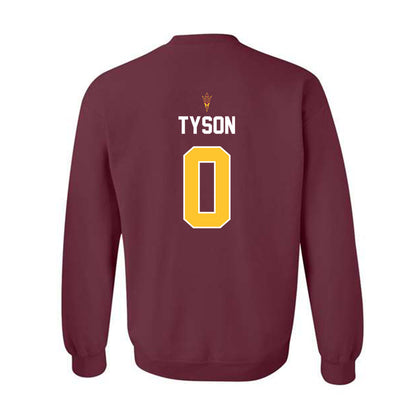 Arizona State - NCAA Football : Jordyn Tyson - Replica Shersey Crewneck Sweatshirt-1
