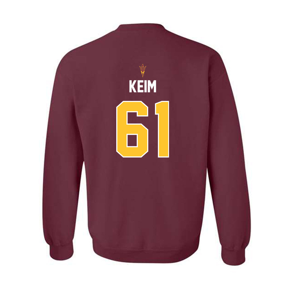 Arizona State - NCAA Football : Carson Keim - Replica Shersey Crewneck Sweatshirt