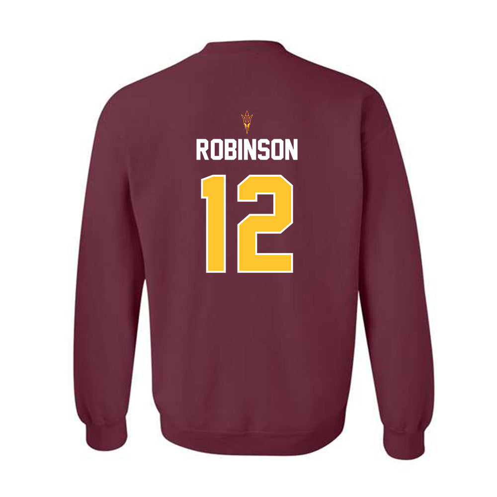 Arizona State - NCAA Football : Javan Robinson - Replica Shersey Crewneck Sweatshirt-1
