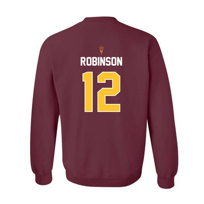 Arizona State - NCAA Football : Javan Robinson - Replica Shersey Crewneck Sweatshirt-1