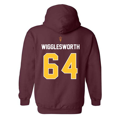 Arizona State - NCAA Football : Tyler Wigglesworth - Replica Shersey Hooded Sweatshirt