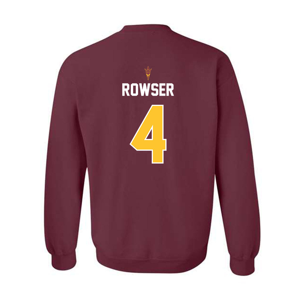 Arizona State - NCAA Football : Myles Rowser - Replica Shersey Crewneck Sweatshirt-1