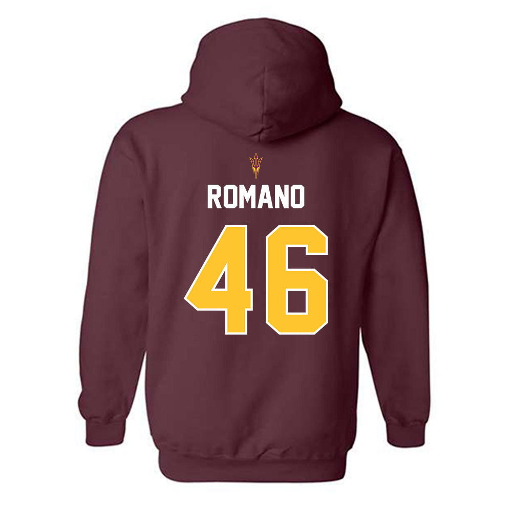 Arizona State - NCAA Football : Tommy Romano - Replica Shersey Hooded Sweatshirt-1
