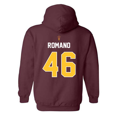 Arizona State - NCAA Football : Tommy Romano - Replica Shersey Hooded Sweatshirt-1