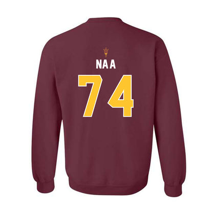 Arizona State - NCAA Football : Sean Na'a - Replica Shersey Crewneck Sweatshirt-1