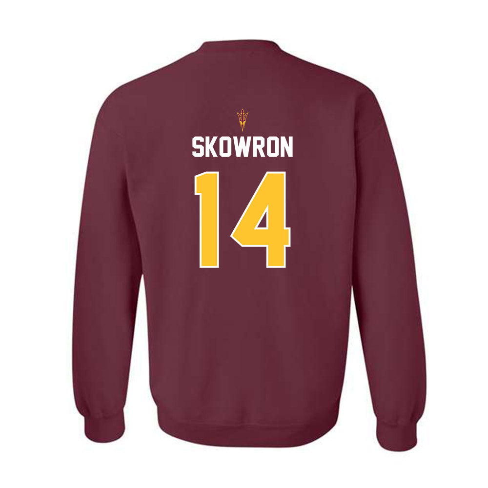 Arizona State - NCAA Football : Xavier Skowron - Replica Shersey Crewneck Sweatshirt-1