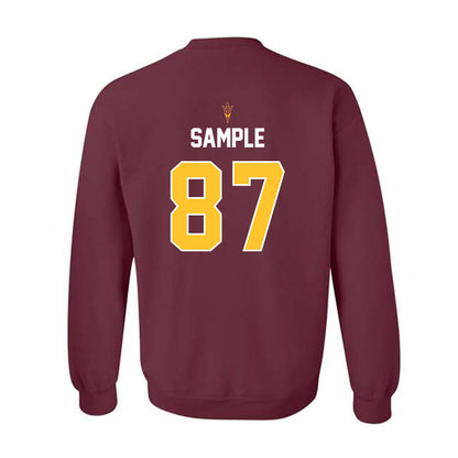 Arizona State - NCAA Football : Zechariah Sample - Replica Shersey Crewneck Sweatshirt