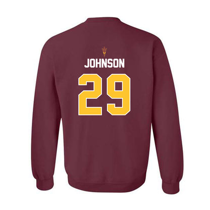 Arizona State - NCAA Football : Plas Johnson - Replica Shersey Crewneck Sweatshirt