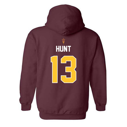 Arizona State - NCAA Football : Christian Hunt - Replica Shersey Hooded Sweatshirt