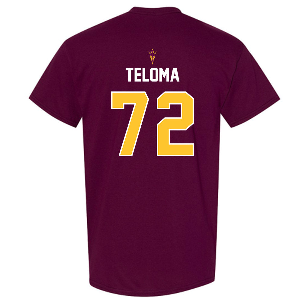 Arizona State - NCAA Football : Doughless Teloma - Replica Shersey T-Shirt-1