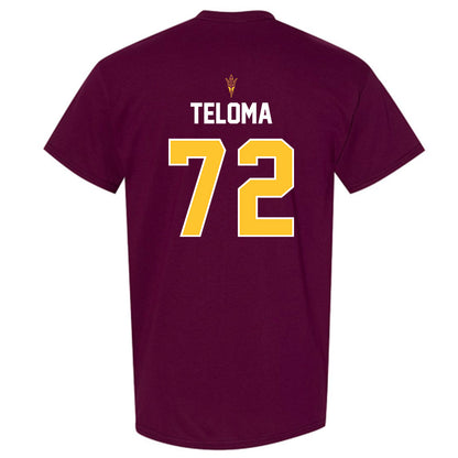 Arizona State - NCAA Football : Doughless Teloma - Replica Shersey T-Shirt-1