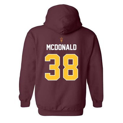 Arizona State - NCAA Football : Kyan McDonald - Replica Shersey Hooded Sweatshirt