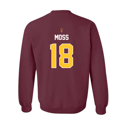 Arizona State - NCAA Football : Jalen Moss - Replica Shersey Crewneck Sweatshirt-1