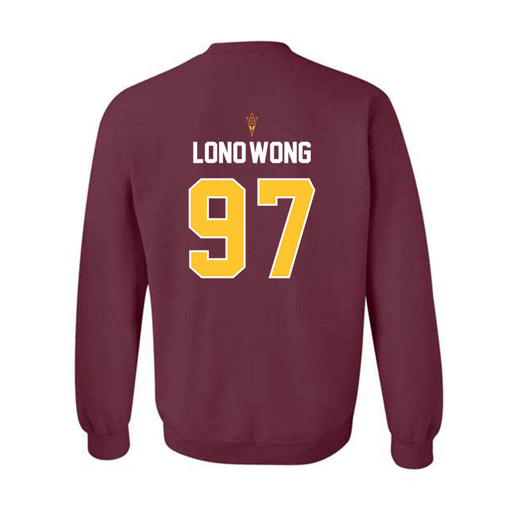 Arizona State - NCAA Football : Blazen Lono-Wong - Replica Shersey Crewneck Sweatshirt-1