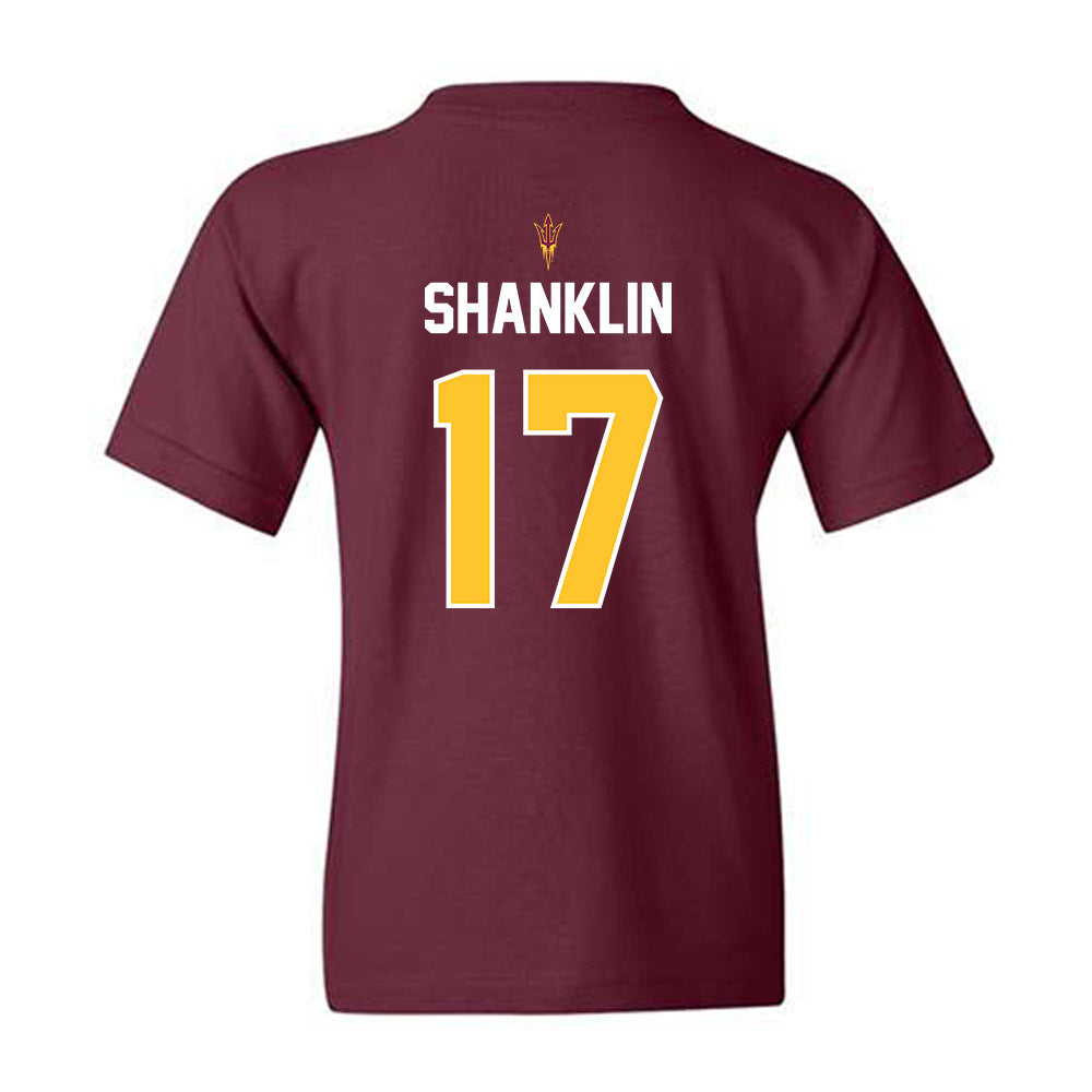 Arizona State - NCAA Football : Joshua Shanklin - Replica Shersey Youth T-Shirt-1