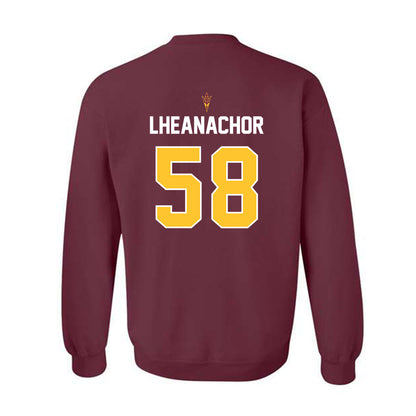 Arizona State - NCAA Football : Maxwell Lheanachor - Replica Shersey Crewneck Sweatshirt-1