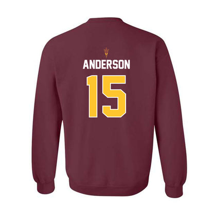 Arizona State - NCAA Football : Khamari Anderson - Replica Shersey Crewneck Sweatshirt-1
