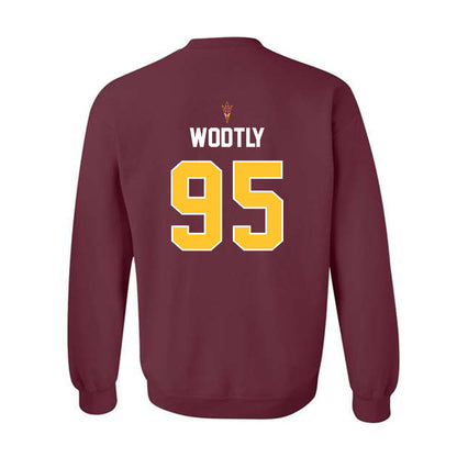 Arizona State - NCAA Football : Justin Wodtly - Replica Shersey Crewneck Sweatshirt