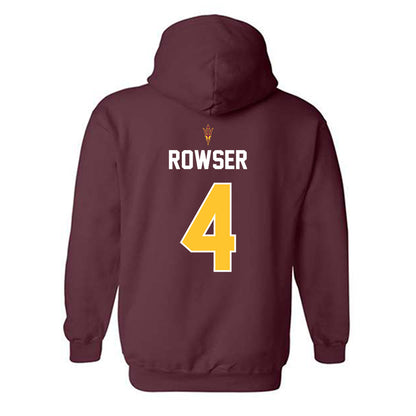 Arizona State - NCAA Football : Myles Rowser - Replica Shersey Hooded Sweatshirt-1