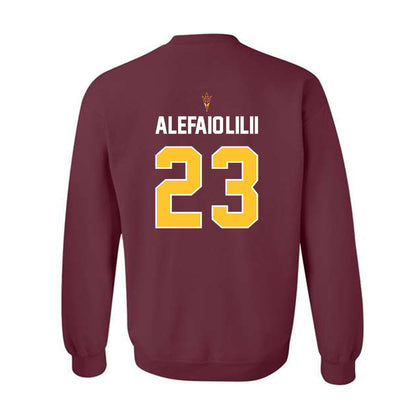 Arizona State - NCAA Football : Benjamin Alefaio-Lilii - Replica Shersey Crewneck Sweatshirt-1