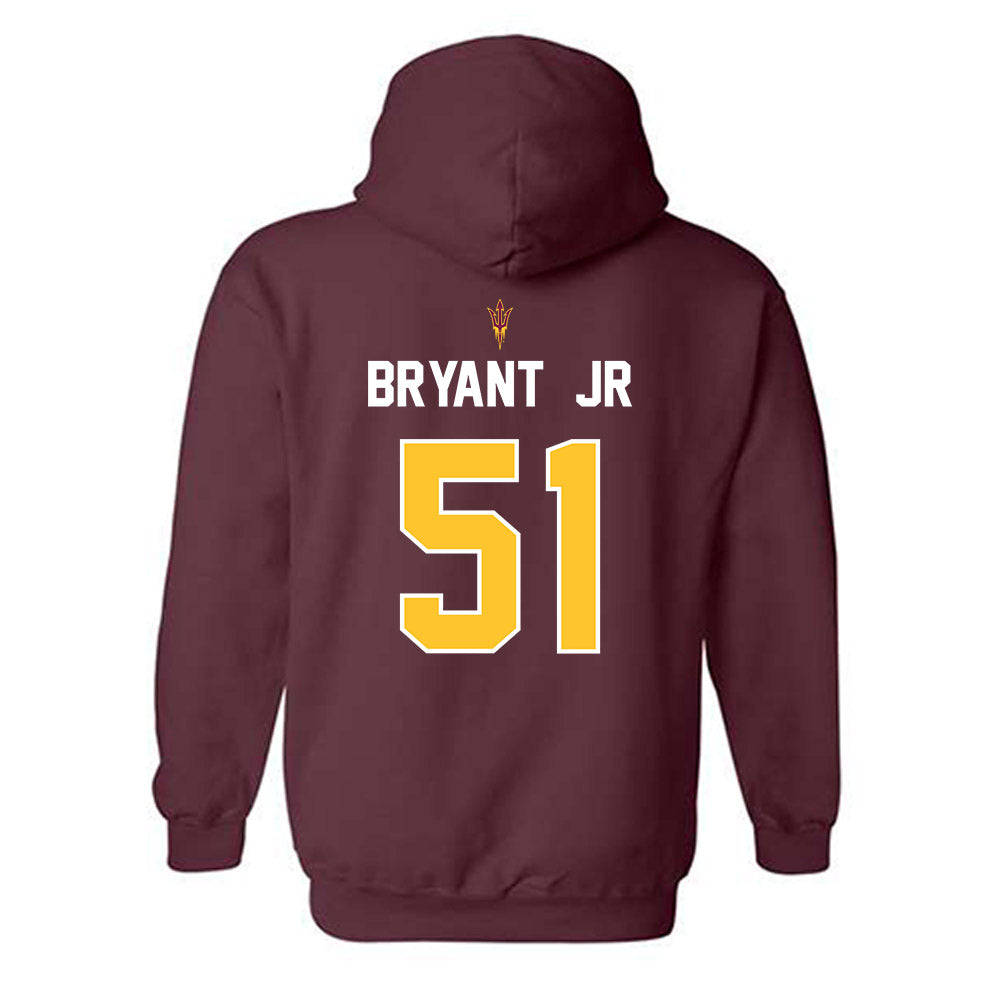 Arizona State - NCAA Football : Desean Bryant Jr - Replica Shersey Hooded Sweatshirt-1