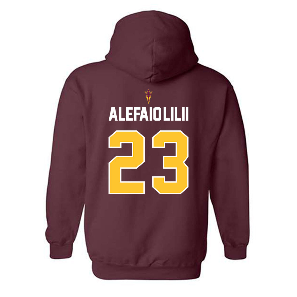 Arizona State - NCAA Football : Benjamin Alefaio-Lilii - Replica Shersey Hooded Sweatshirt-1