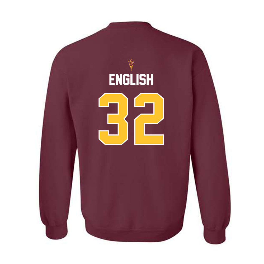 Arizona State - NCAA Football : Deric English - Replica Shersey Crewneck Sweatshirt