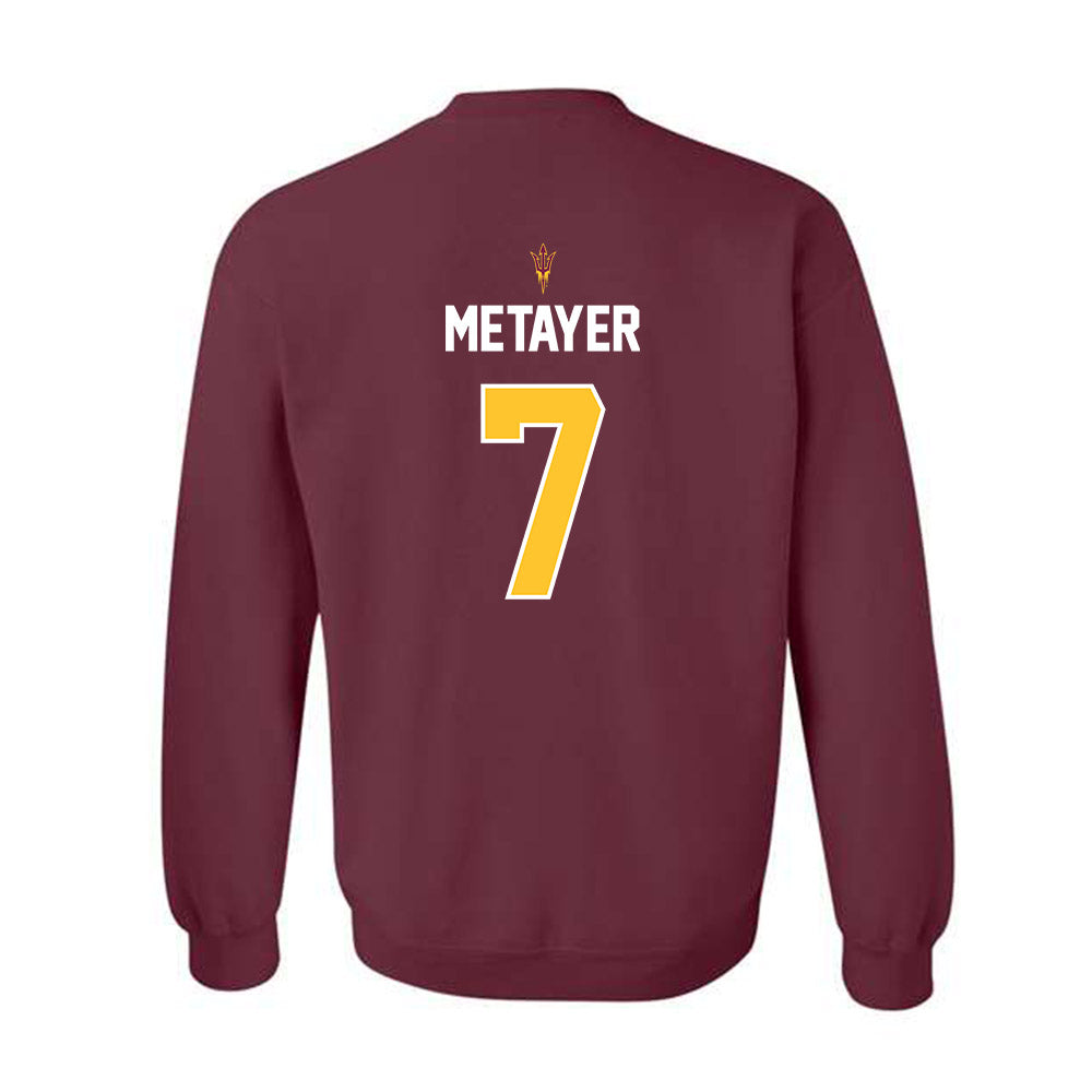 Arizona State - NCAA Football : Chamon Metayer - Replica Shersey Crewneck Sweatshirt-1