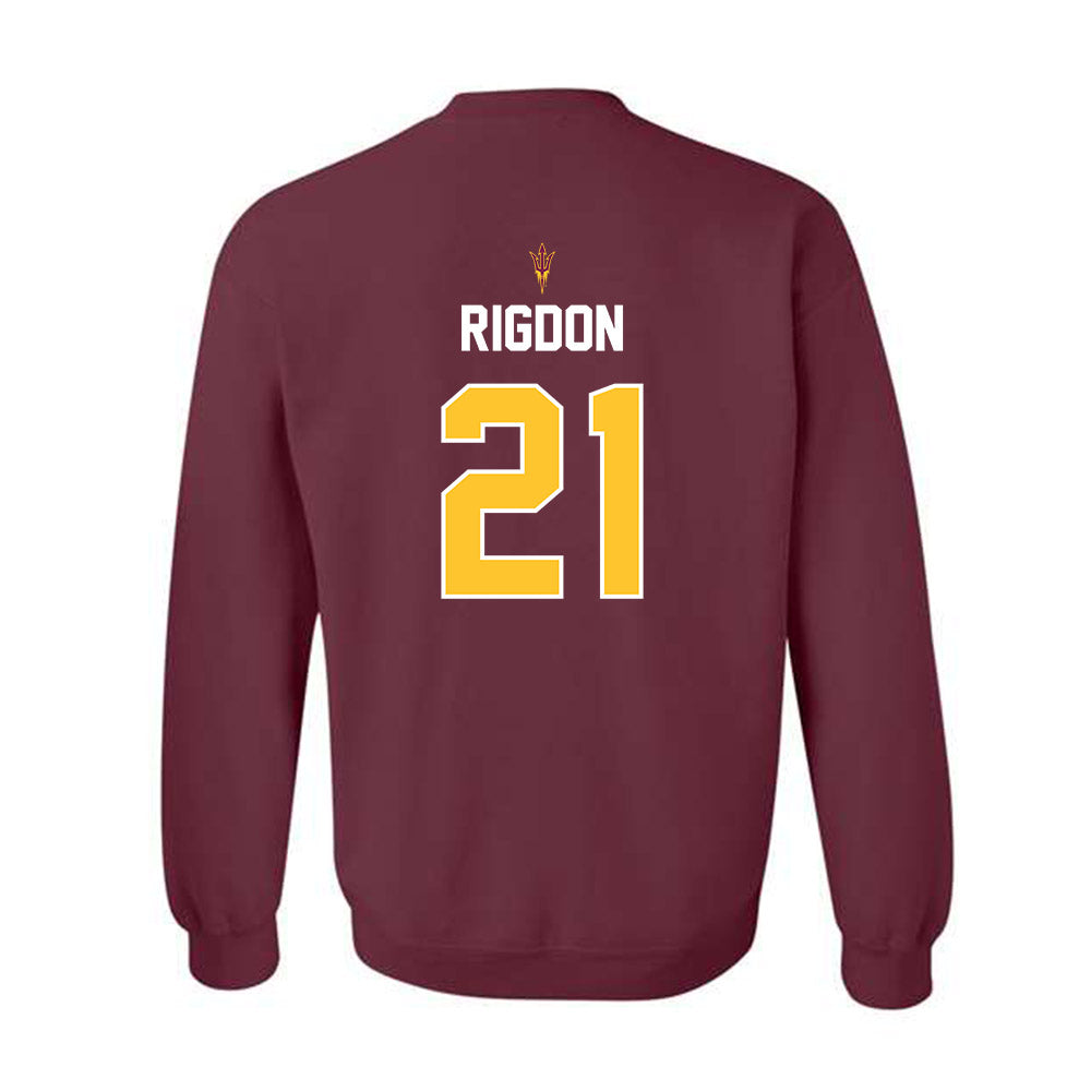 Arizona State - NCAA Football : Grayson Rigdon - Replica Shersey Crewneck Sweatshirt-1