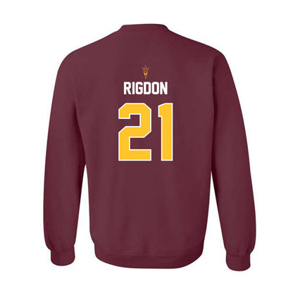 Arizona State - NCAA Football : Grayson Rigdon - Replica Shersey Crewneck Sweatshirt-1