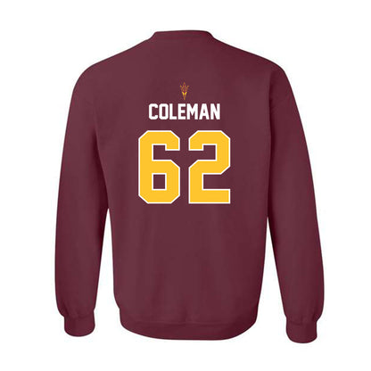 Arizona State - NCAA Football : Ben Coleman - Replica Shersey Crewneck Sweatshirt