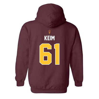 Arizona State - NCAA Football : Carson Keim - Replica Shersey Hooded Sweatshirt