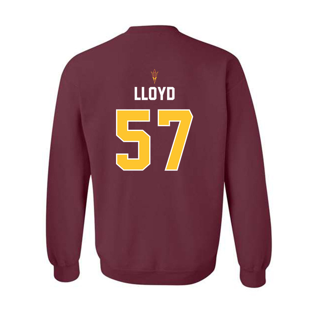 Arizona State - NCAA Football : Brandon Lloyd - Replica Shersey Crewneck Sweatshirt-1