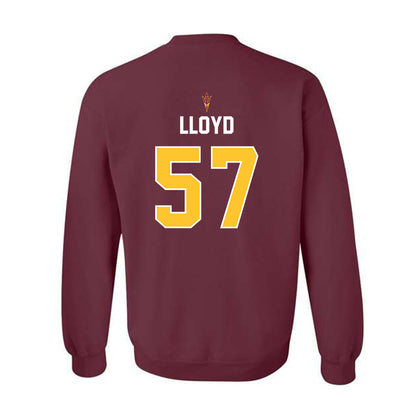 Arizona State - NCAA Football : Brandon Lloyd - Replica Shersey Crewneck Sweatshirt-1