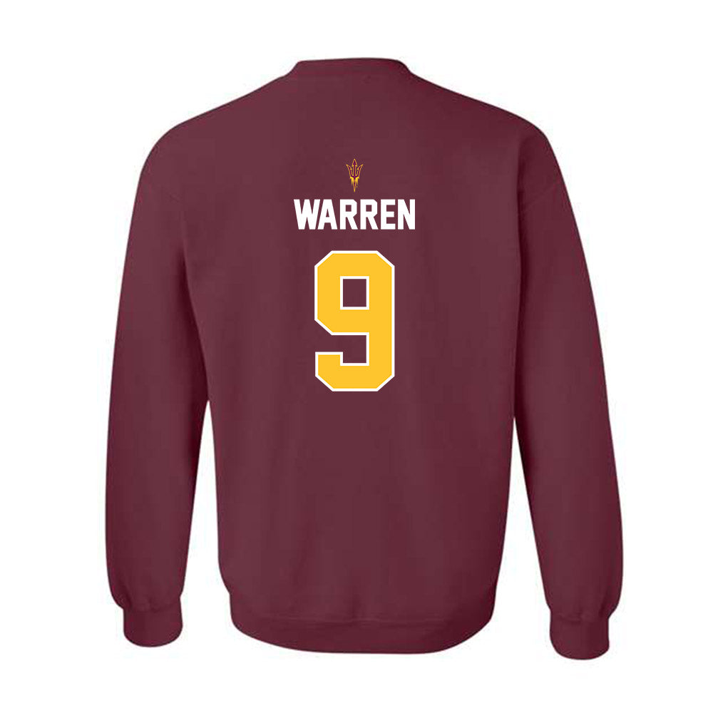 Arizona State - NCAA Football : Montana Warren - Replica Shersey Crewneck Sweatshirt-1