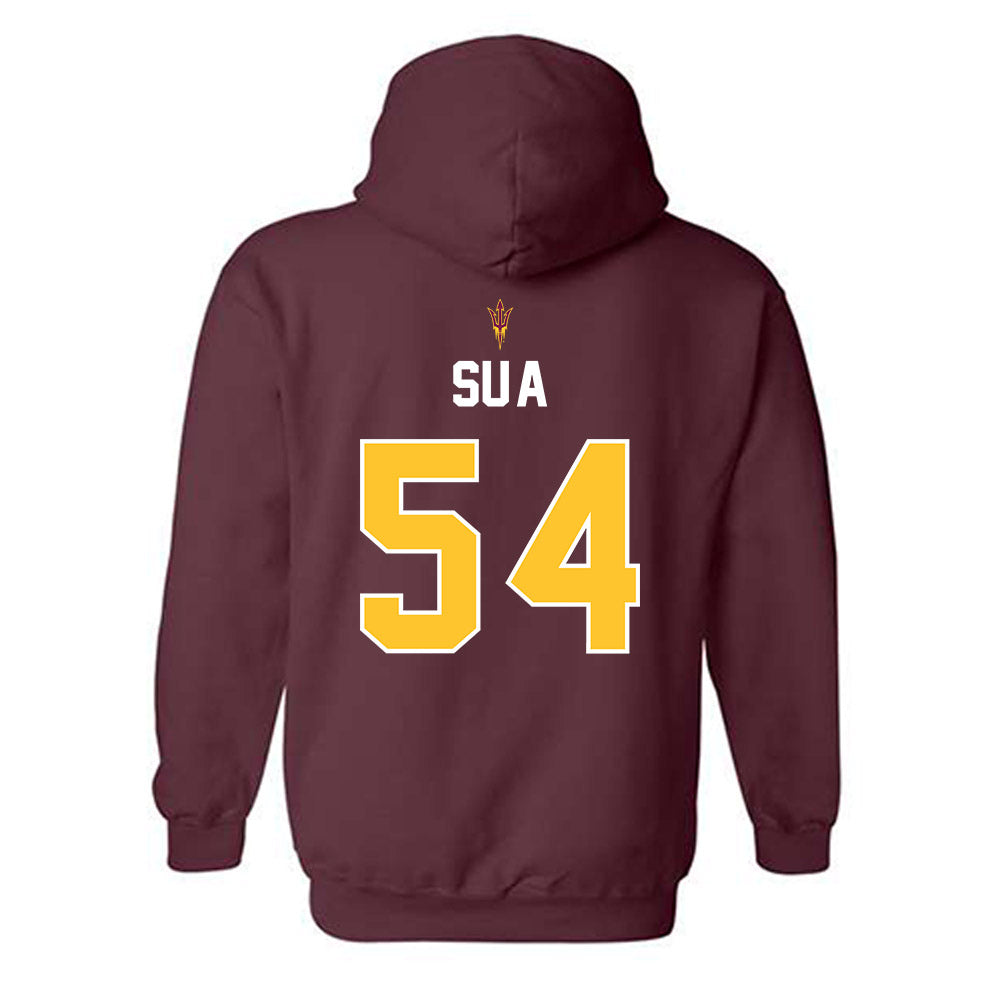 Arizona State - NCAA Football : Joey Su'a - Replica Shersey Hooded Sweatshirt