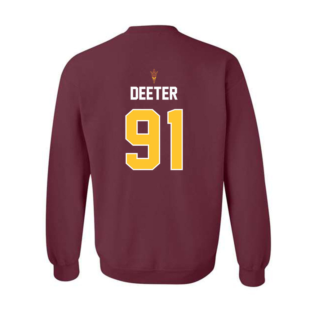 Arizona State - NCAA Football : Jp Deeter - Replica Shersey Crewneck Sweatshirt