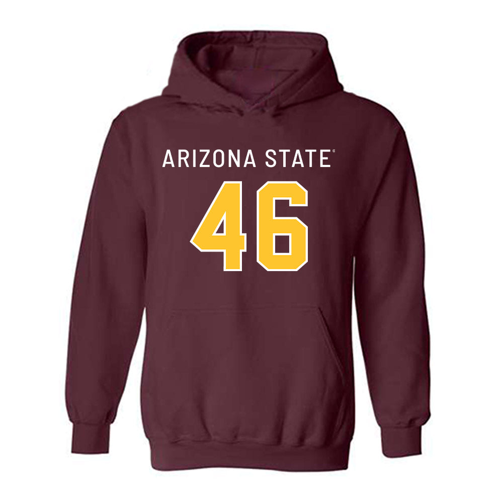Arizona State - NCAA Football : Tommy Romano - Replica Shersey Hooded Sweatshirt-0