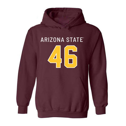 Arizona State - NCAA Football : Tommy Romano - Replica Shersey Hooded Sweatshirt-0