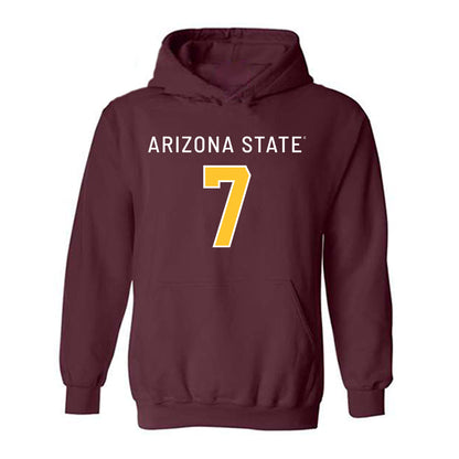 Arizona State - NCAA Football : Chamon Metayer - Replica Shersey Hooded Sweatshirt-0