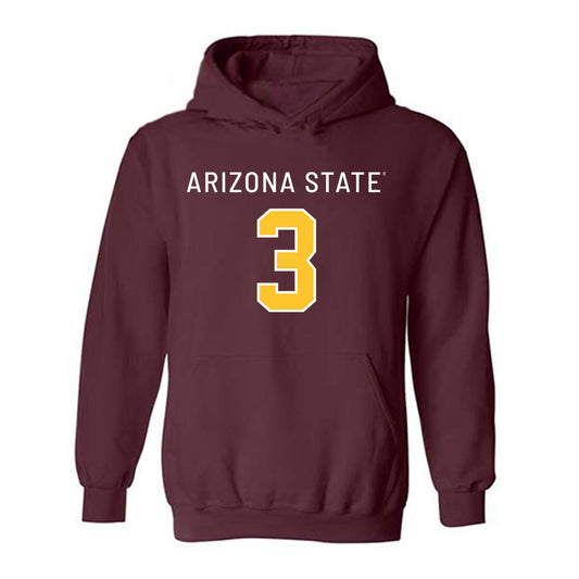 Arizona State - NCAA Football : Raleek Brown - Replica Shersey Hooded Sweatshirt