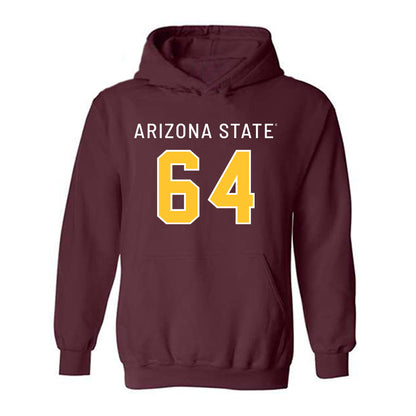 Arizona State - NCAA Football : Tyler Wigglesworth - Replica Shersey Hooded Sweatshirt