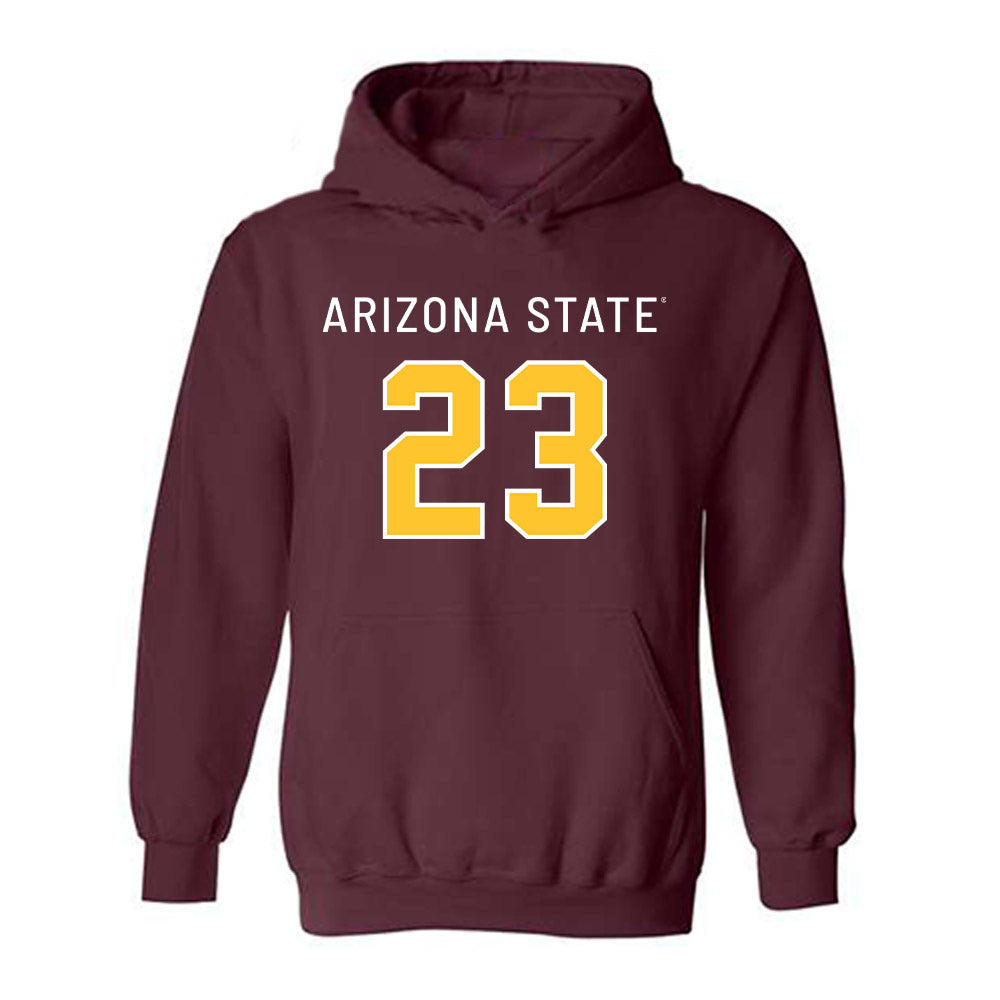 Arizona State - NCAA Football : Benjamin Alefaio-Lilii - Replica Shersey Hooded Sweatshirt-0