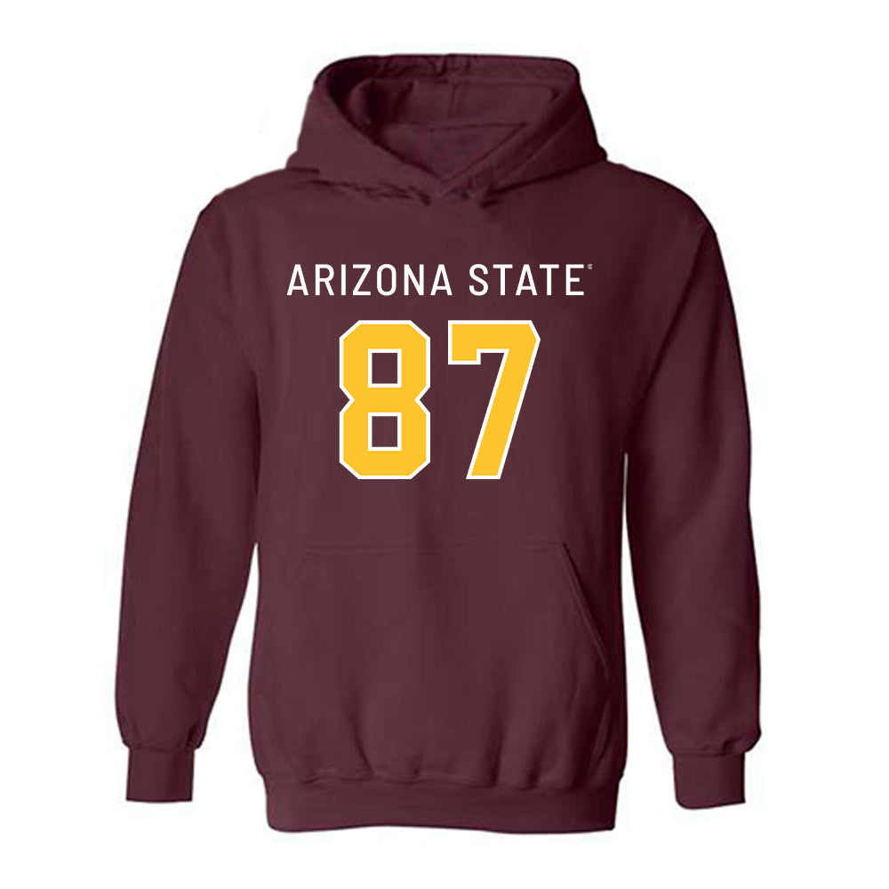 Arizona State - NCAA Football : Zechariah Sample - Replica Shersey Hooded Sweatshirt