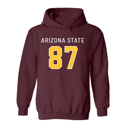 Arizona State - NCAA Football : Zechariah Sample - Replica Shersey Hooded Sweatshirt